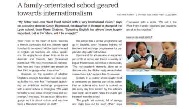 Article de journal West Point Lyon